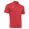 Draco Hero Polo RED/WHT XS Poloskjorte i elastisk stoff